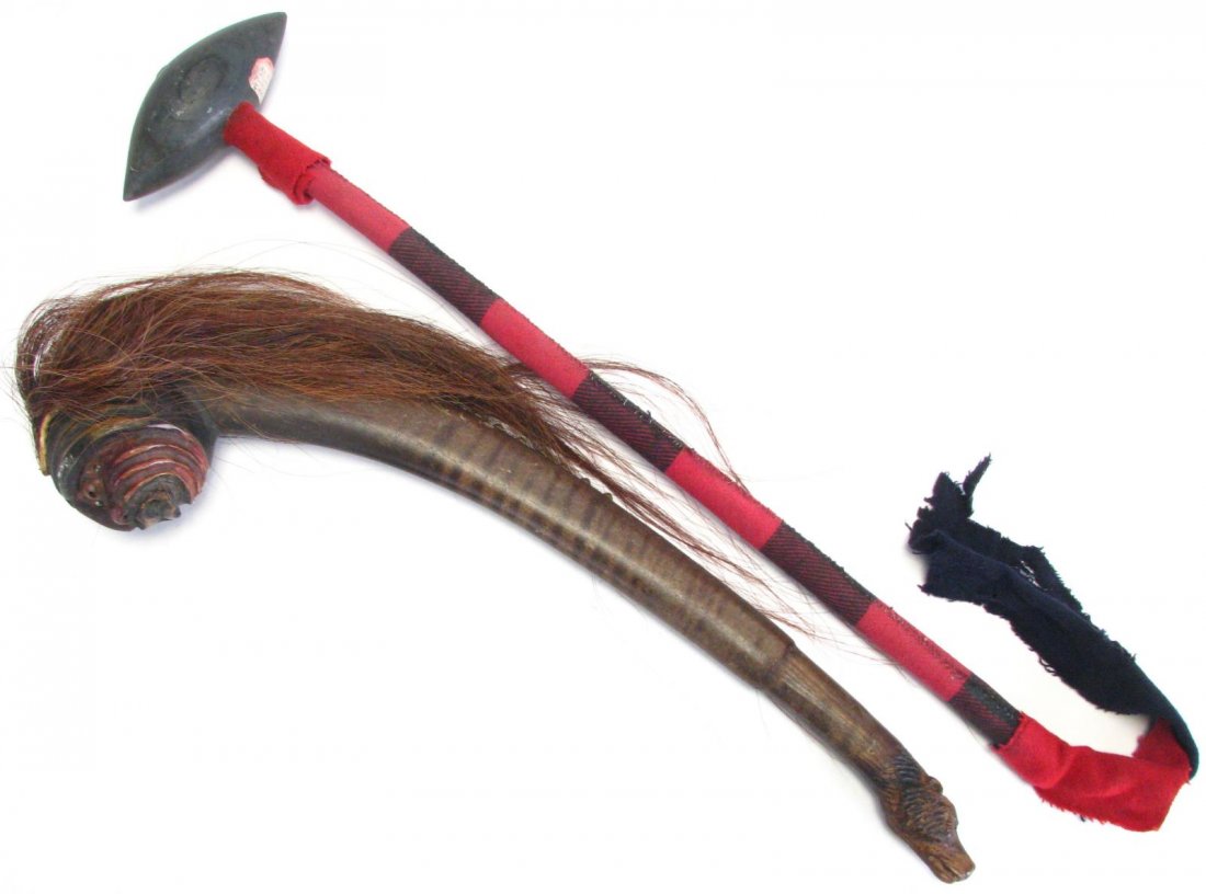 Two Native American War Clubs (1 of 10)