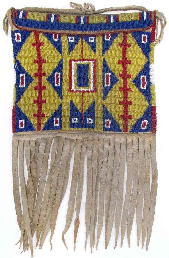 Cheyenne Indian Beaded Flat Bag (1 of 6)
