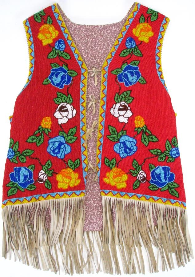 Native American Fully Beaded Vest (1 of 6)