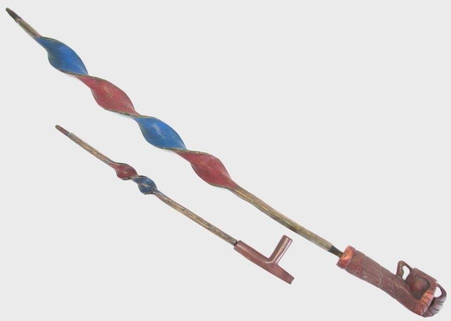 Two Native American Catlinite Stone Pipes (1 of 9)