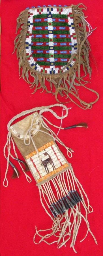 Cheyenne Indian Beaded and Quilled Medicine Bags (1 of 9)
