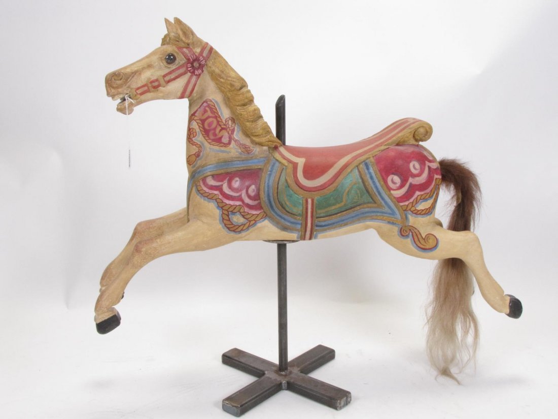 Vintage Wooden Carousel Horse (1 of 4)