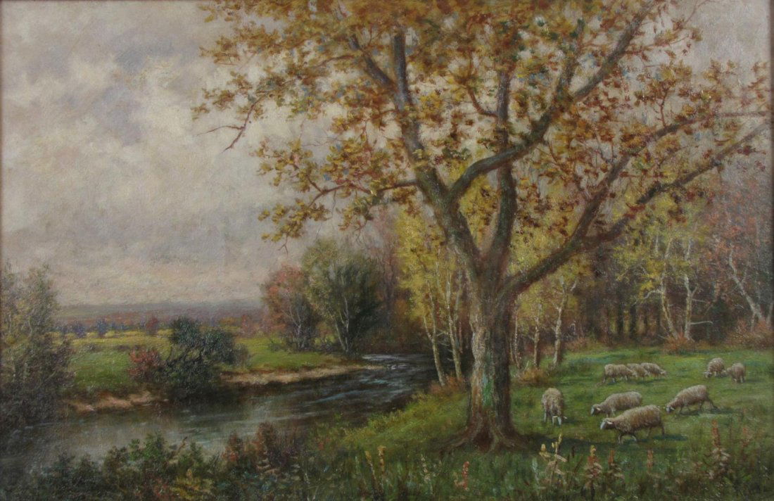 Herman Rohde 12x18 O/C Sheep in Landscape (1 of 4)