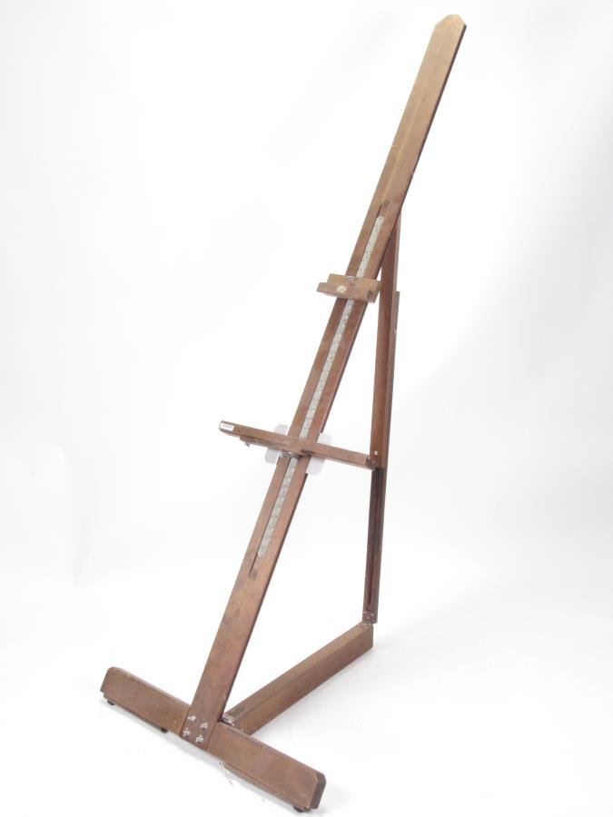 Edmund Brucker's Artist's Easel: The artist's easel of Edmund Brucker, (IN, 1912-1999), Anco-Bilt brand, from the estate of the artist, from a former estate representative
