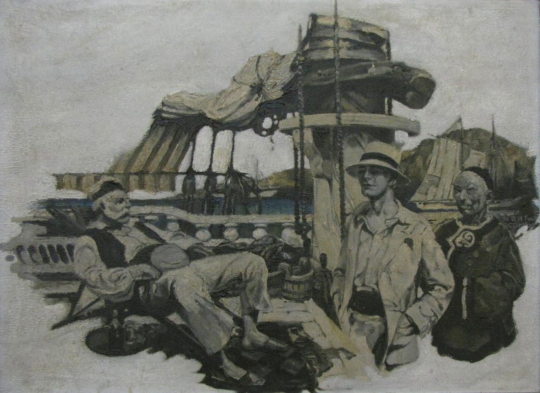 Orig. Illustration 18x24 O/B 1925 Cosmopolitan (1 of 4)