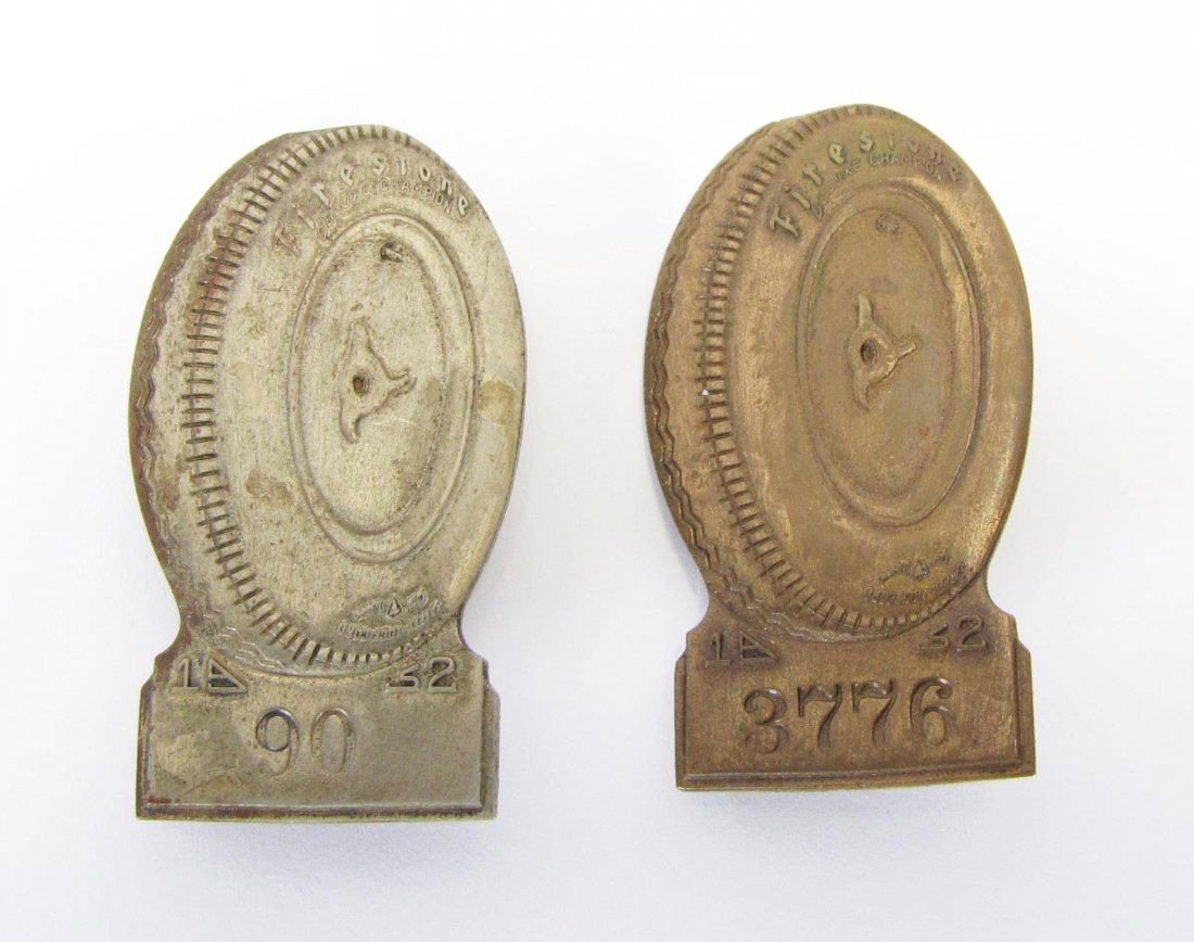 Two 1952 Indianapolis 500 Pit Badges (1 of 2)