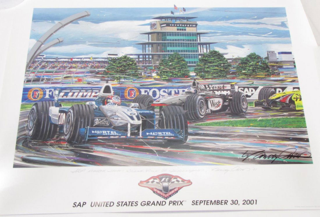 Randy Owens Indianapolis US Grand Prix Lithograph (1 of 4)