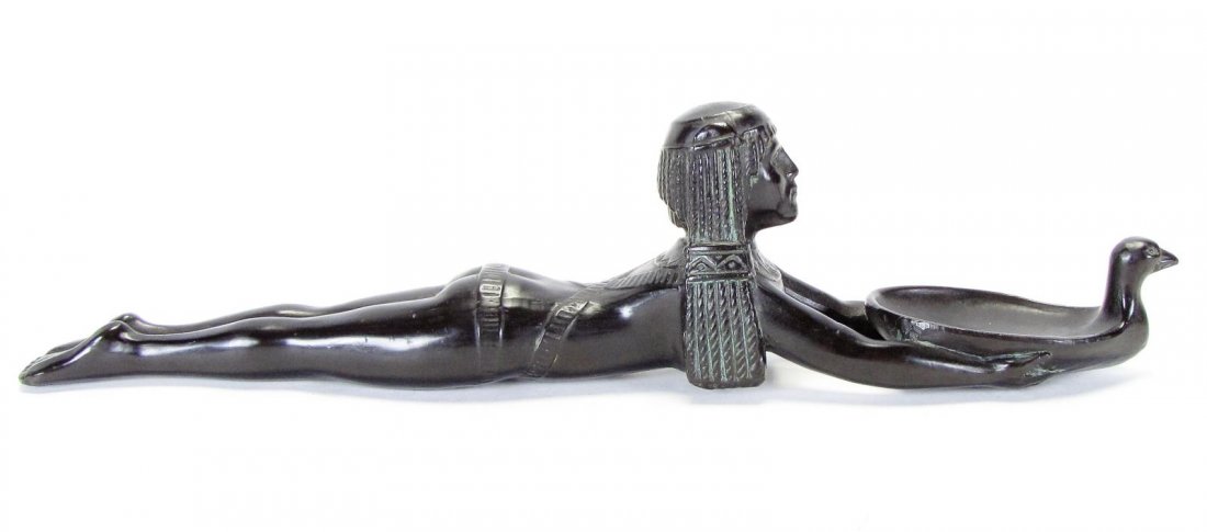 Bronze Sculpture of Egyptian Figure (1 of 5)