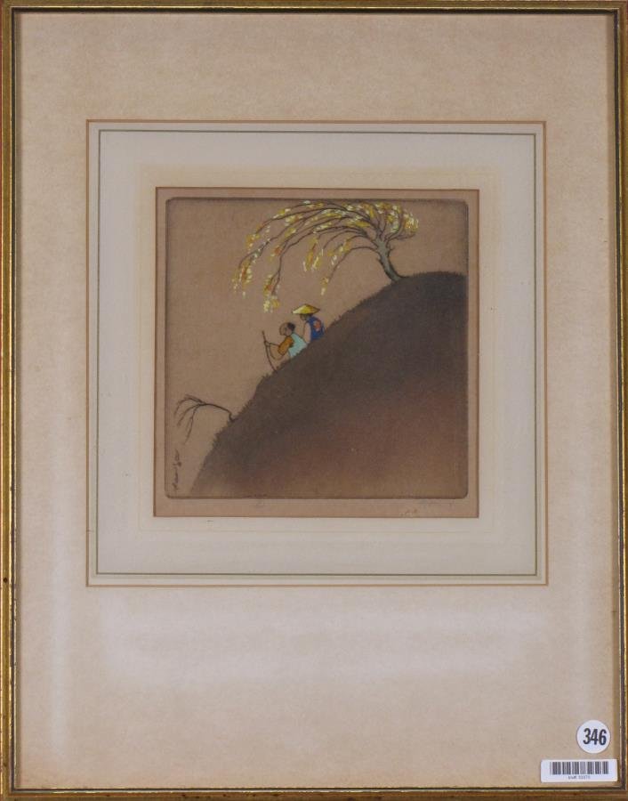 Dorsey Potter Tyson, Original Etching, "Dawn" (1 of 5)