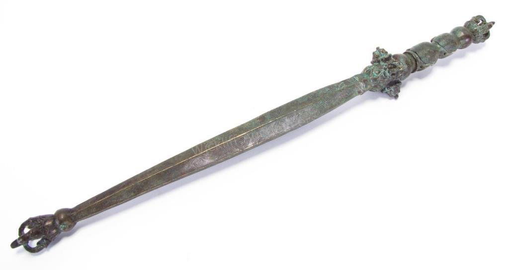 Bronze Khatvanga Ritual Scepter (1 of 5)