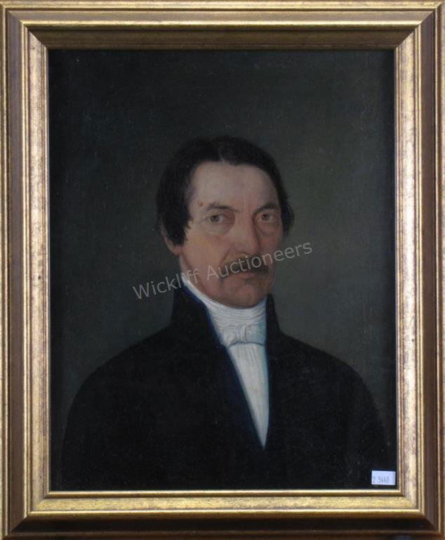 Unsigned Antique 15x12 O/C Portrait of Gentleman (1 of 4)