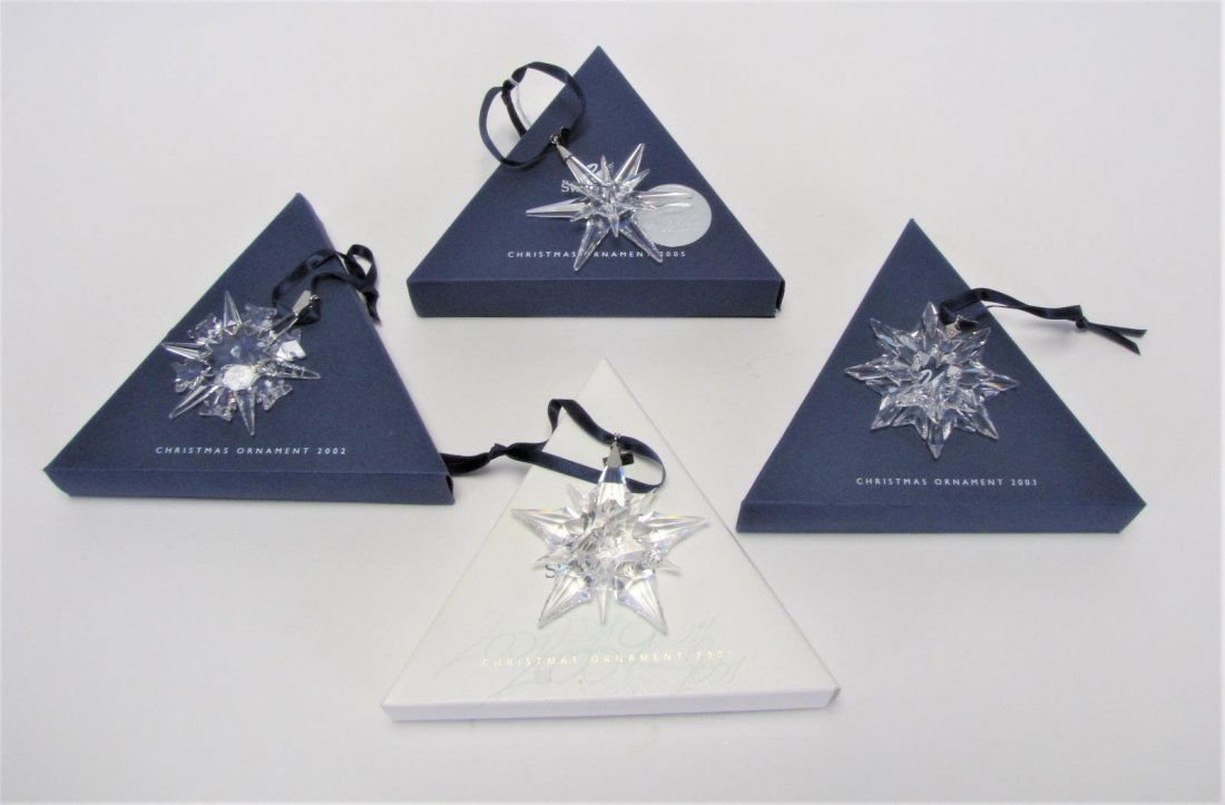 Four Swarovski Crystal Star Ornaments (1 of 5)