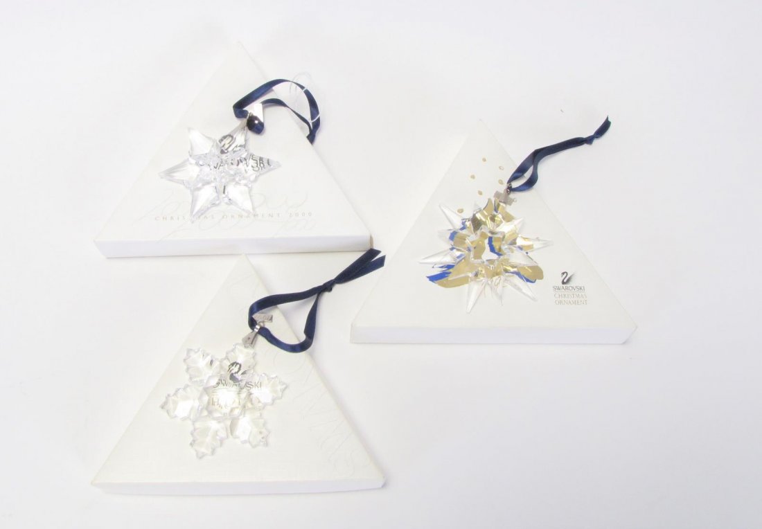 Three Swarovski Crystal Annual Ornaments (1 of 5)
