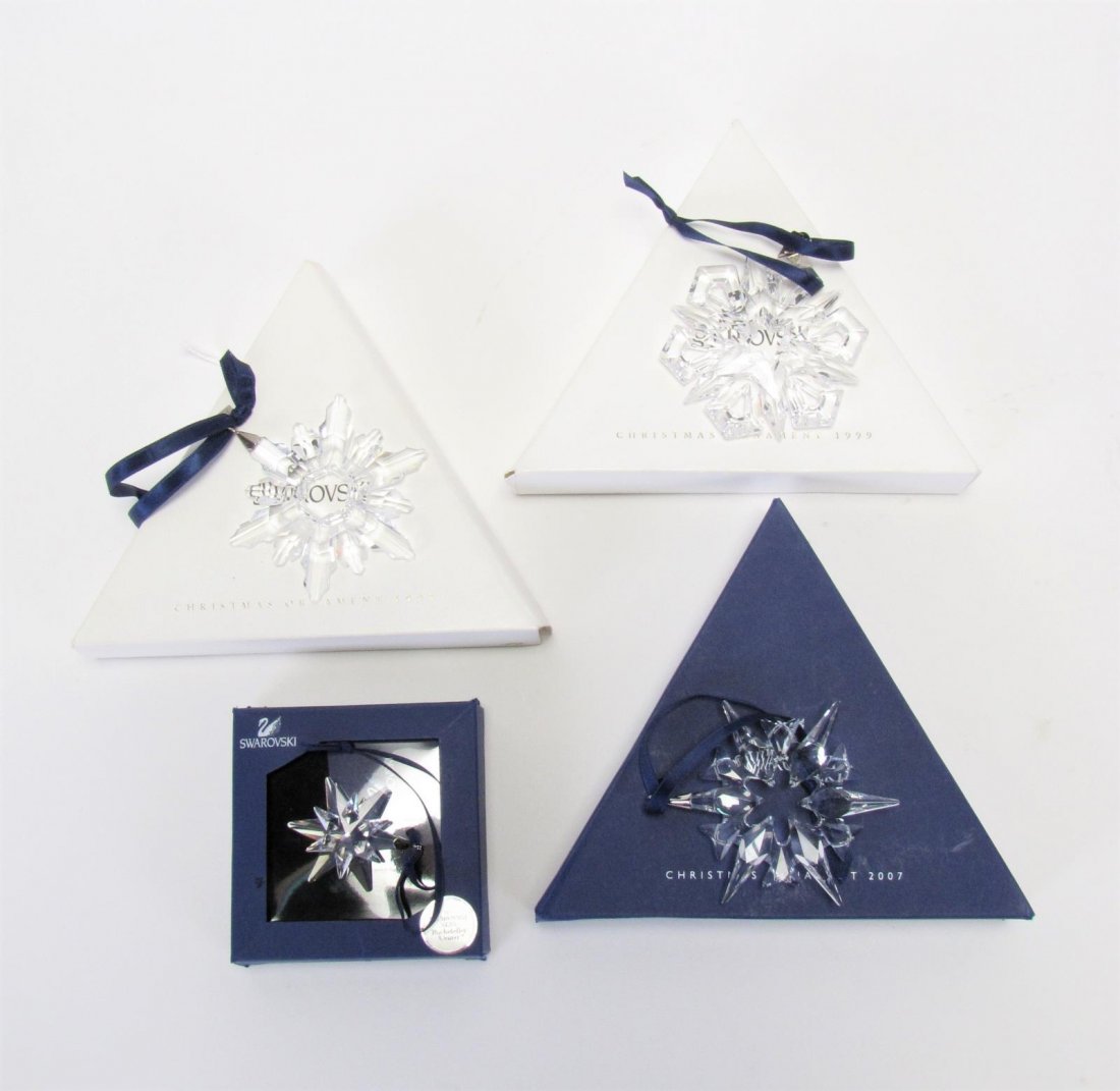 Four Swarovski Crystal Ornaments (1 of 6)