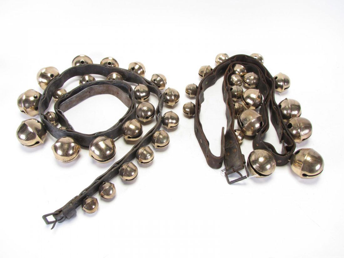 Two Sets of Antique Brass Sleigh Bells (1 of 6)