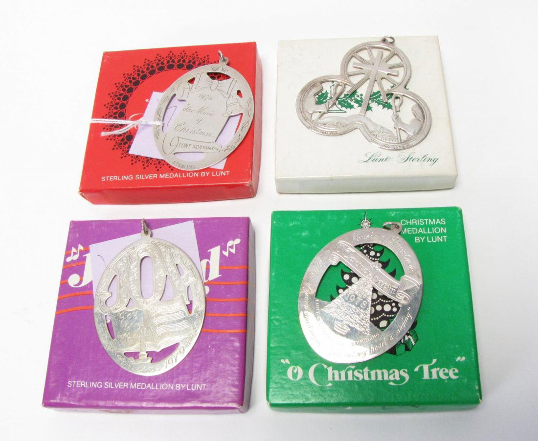 Four Lunt Sterling Annual Medallions (1 of 10)
