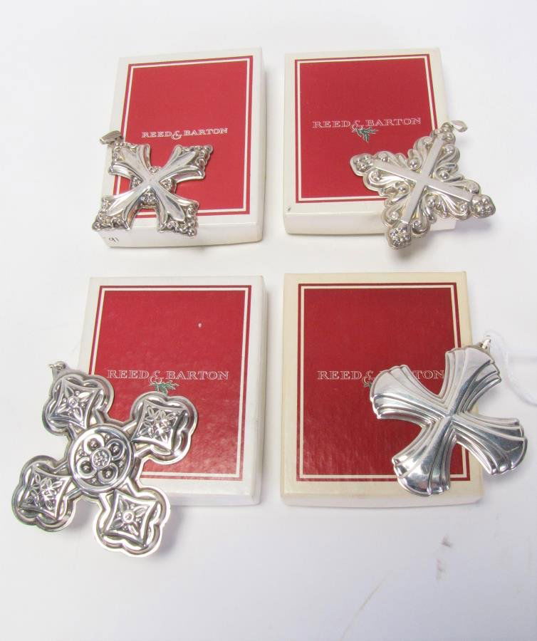Four Reed & Barton Sterling Ornaments (1 of 6)