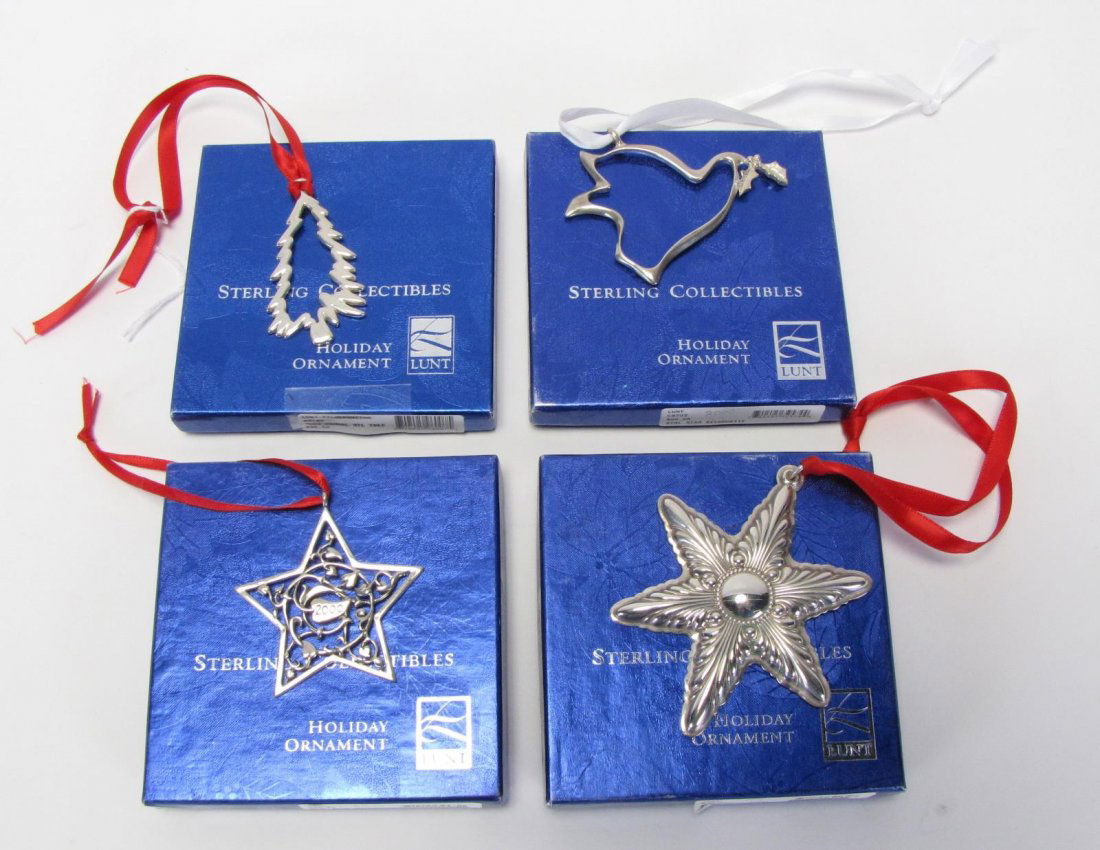Four Signed Sterling Ornaments (1 of 5)