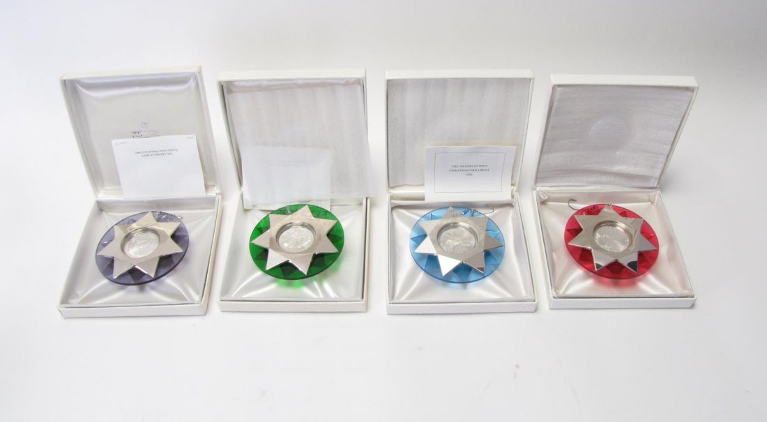 Four Franklin Mint Sterling Ornaments (1 of 5)