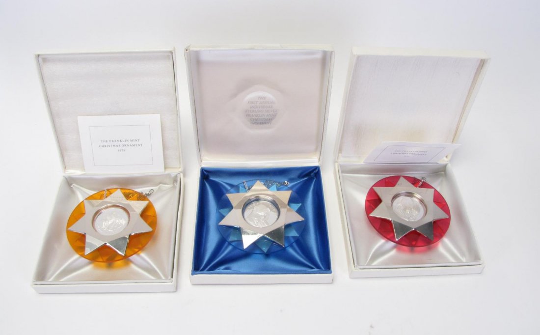 Three Franklin Mint Sterling Ornaments (1 of 4)