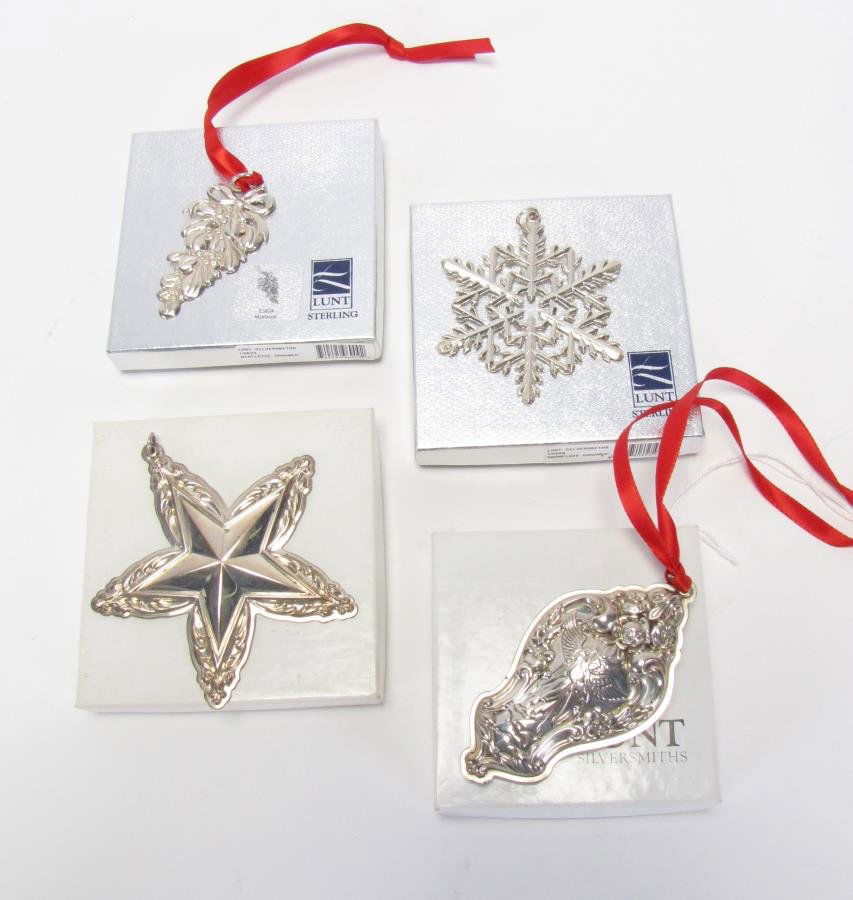 Four Lunt Sterling Ornaments (1 of 9)