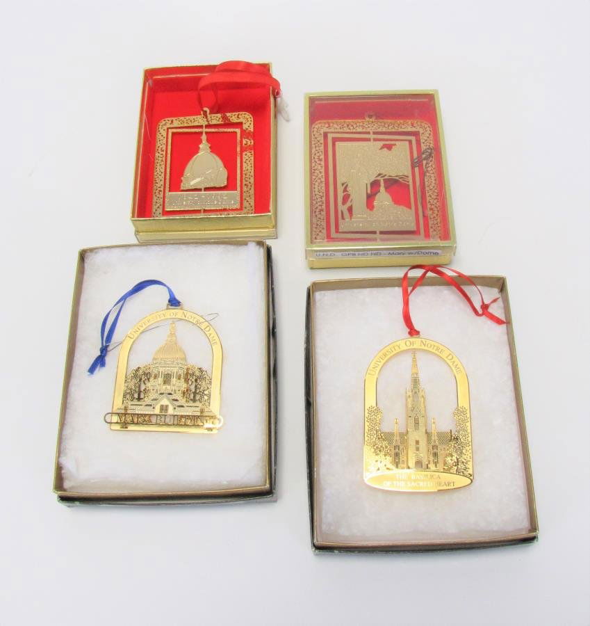 Group of Notre Dame Ornaments (1 of 5)