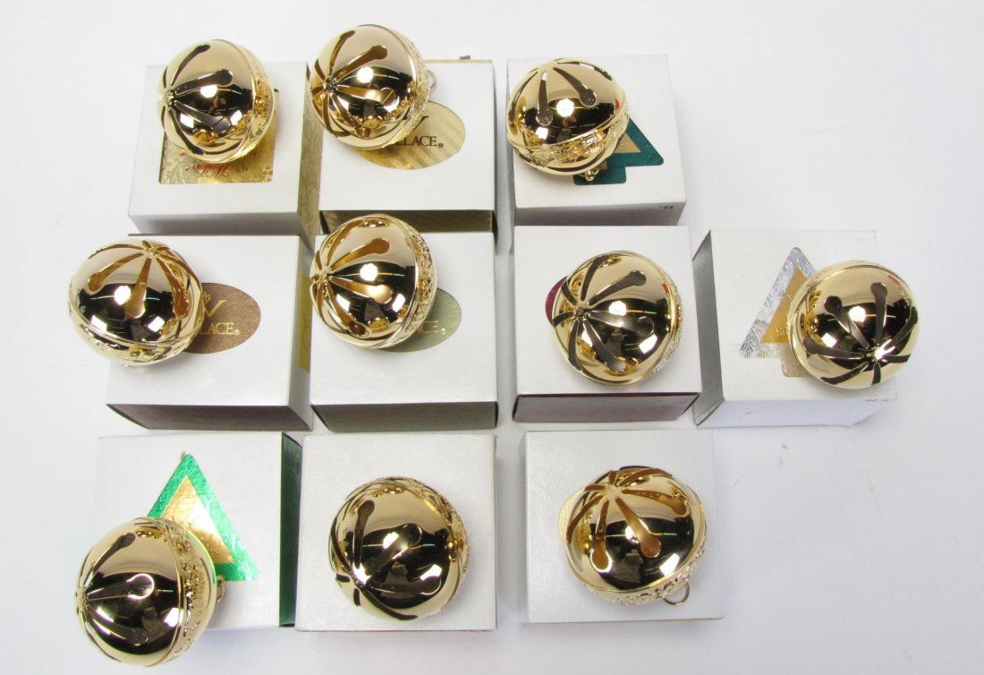 Collection of Wallace Gold Plated Sleigh Bells (1 of 2)