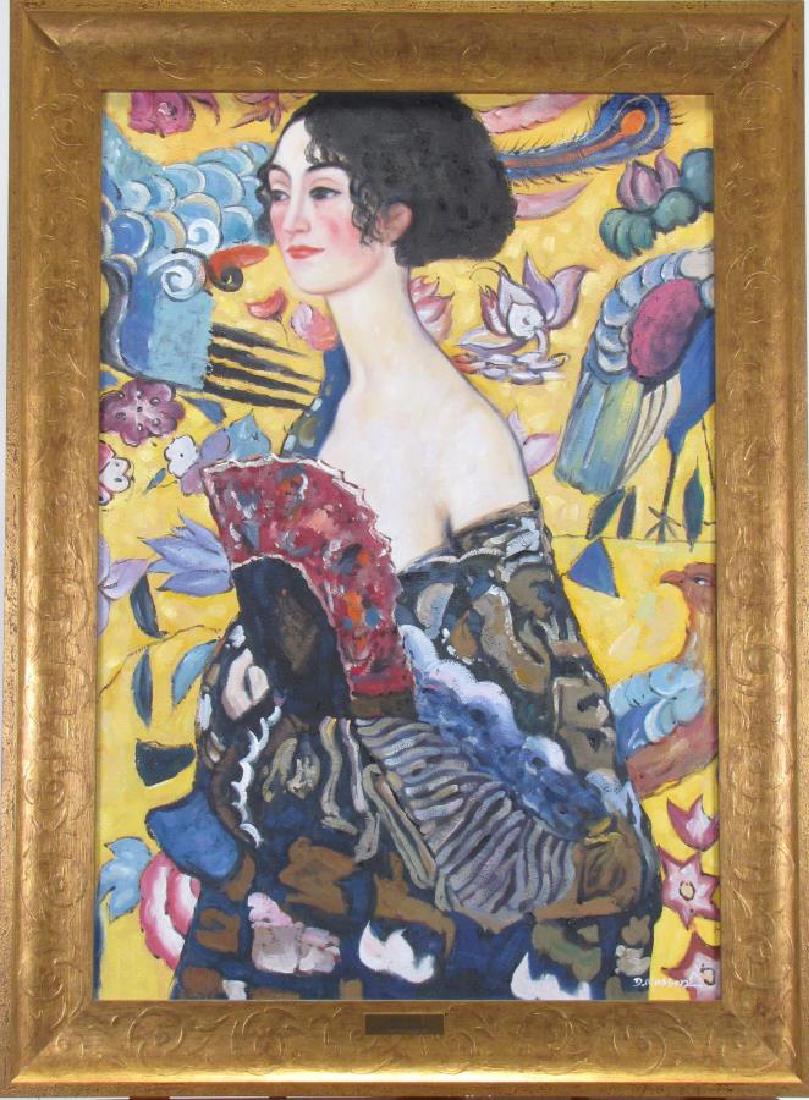 Giclee, After Gustav Klimt, "Lady with Fan" (1 of 3)