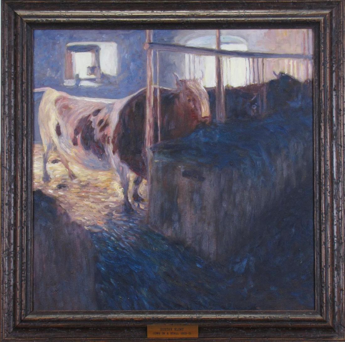 Giclee, After Gustav Klimt, "Cows in a Stall" (1 of 2)