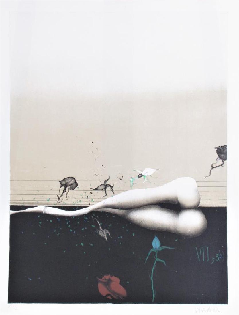 Paul Wunderlich Color Lithograph, "Song of Songs.. (1 of 3)