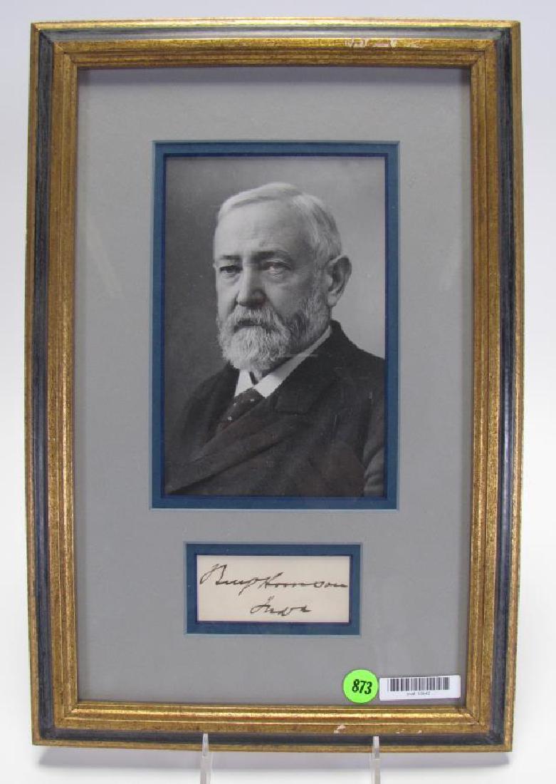 Benjamin Harrison Signature Card, Photo (1 of 2)