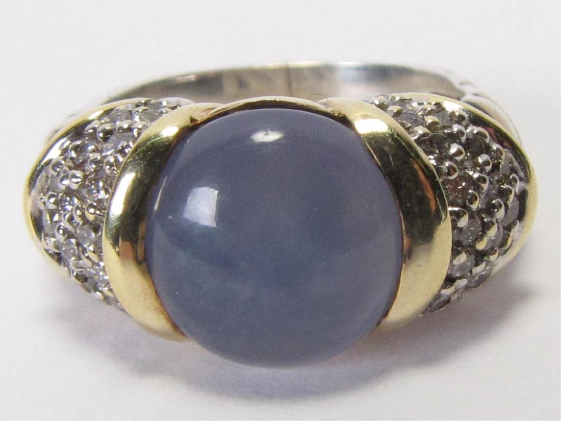18K/Sterling Yurman Chalcedony, Diamond Ring (1 of 6)