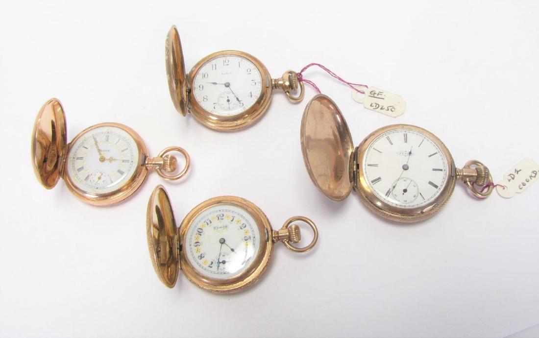 Four Ladies' Elgin Triple Case Pocket Watches (1 of 13)