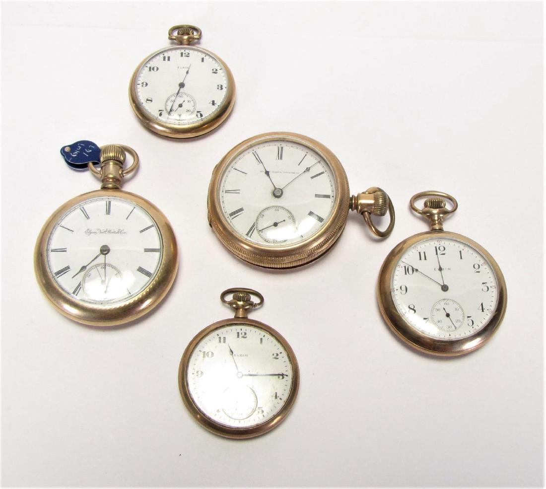 Four Antique Elgin Pocket Watches (1 of 14)