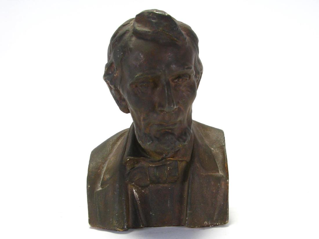 Gutzon Borglum Plaster Bust of Abraham Lincoln (1 of 4)