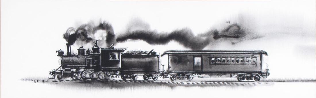 Edwin Fulwider 9x28 Charcoal Locomotive at Steam (1 of 3)