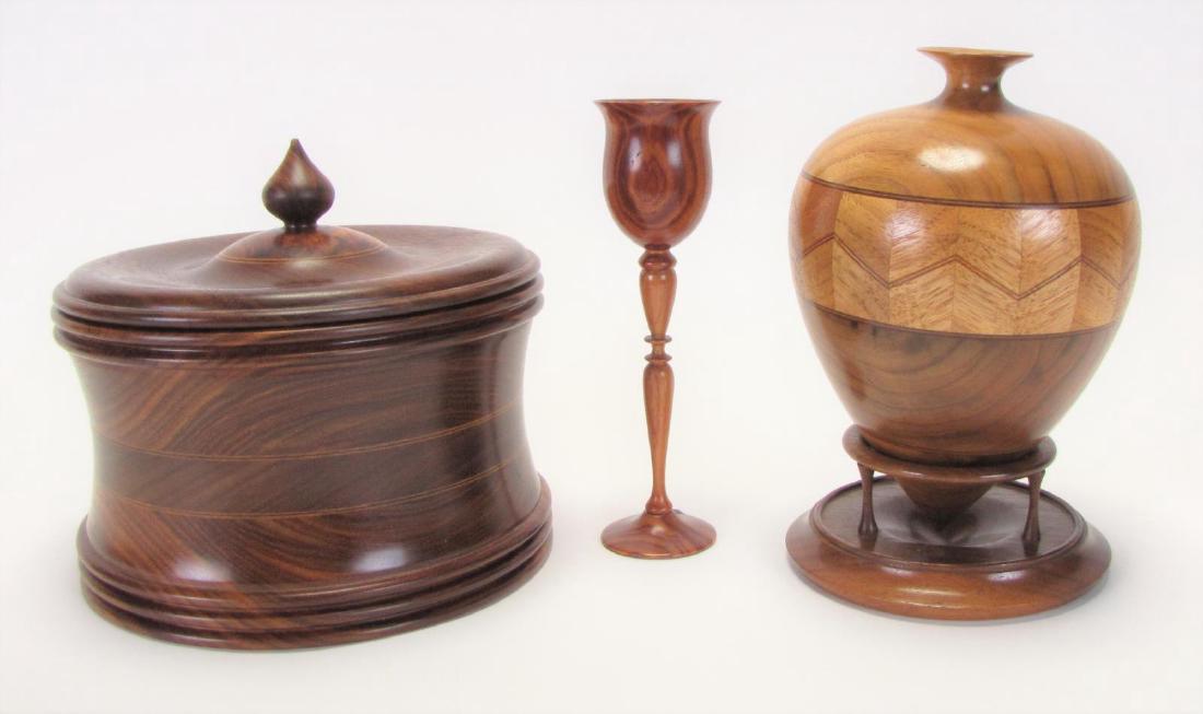 Group of Tom Webster Wooden Vessels (1 of 13)