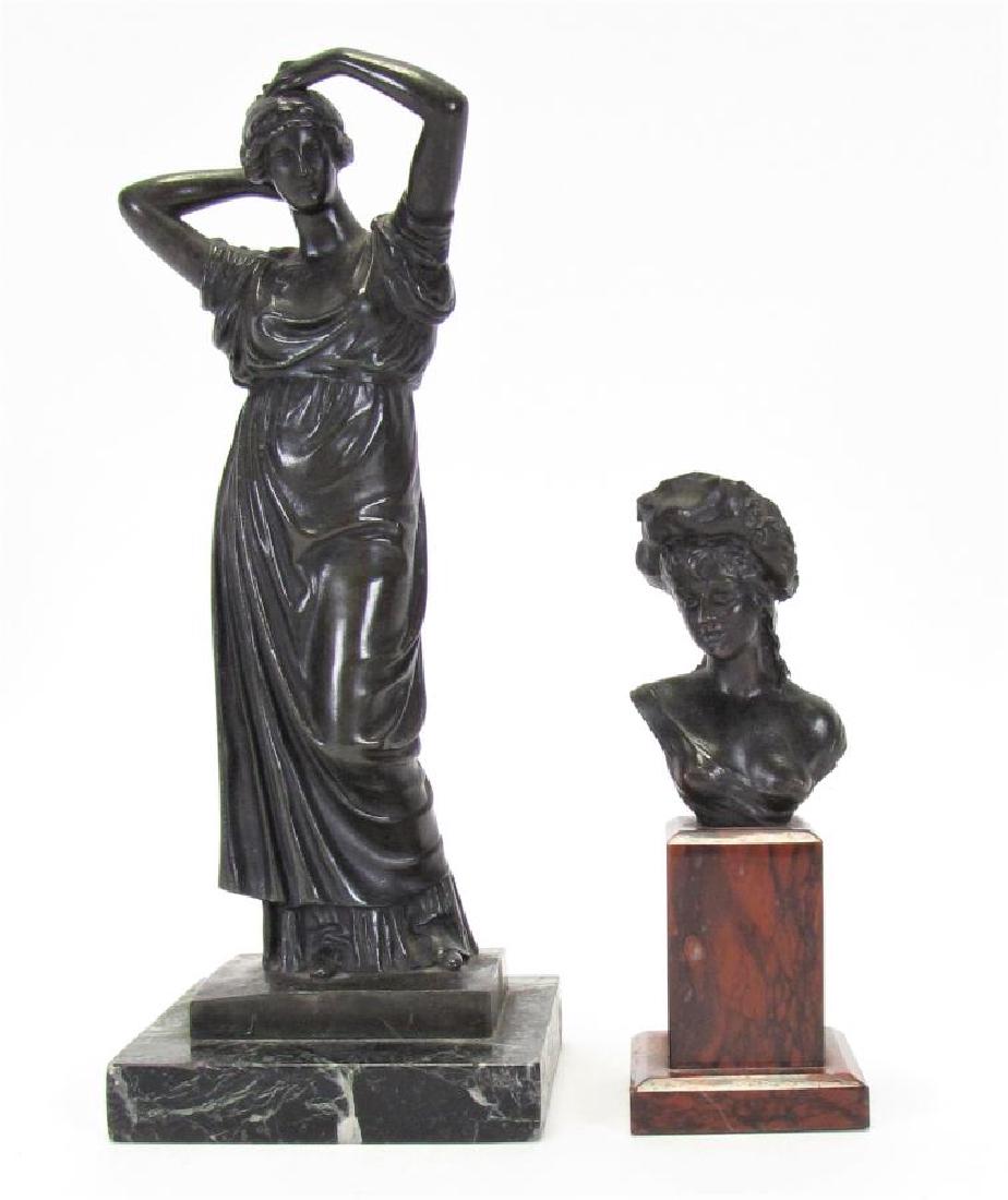 Two Bronze Sculptures of Woman (1 of 9)