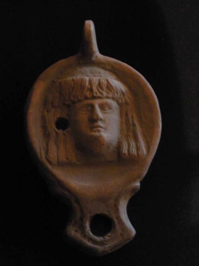 Ancient Roman pottery oil Lamp (1 of 2)