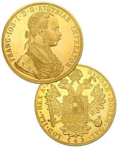 1915 Austria 4 Ducat .4430 Troy Oz (AGW) 13,96.gr Gold (1 of 1)
