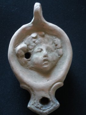 Ancient Roman pottery oil Lamp (1 of 2)