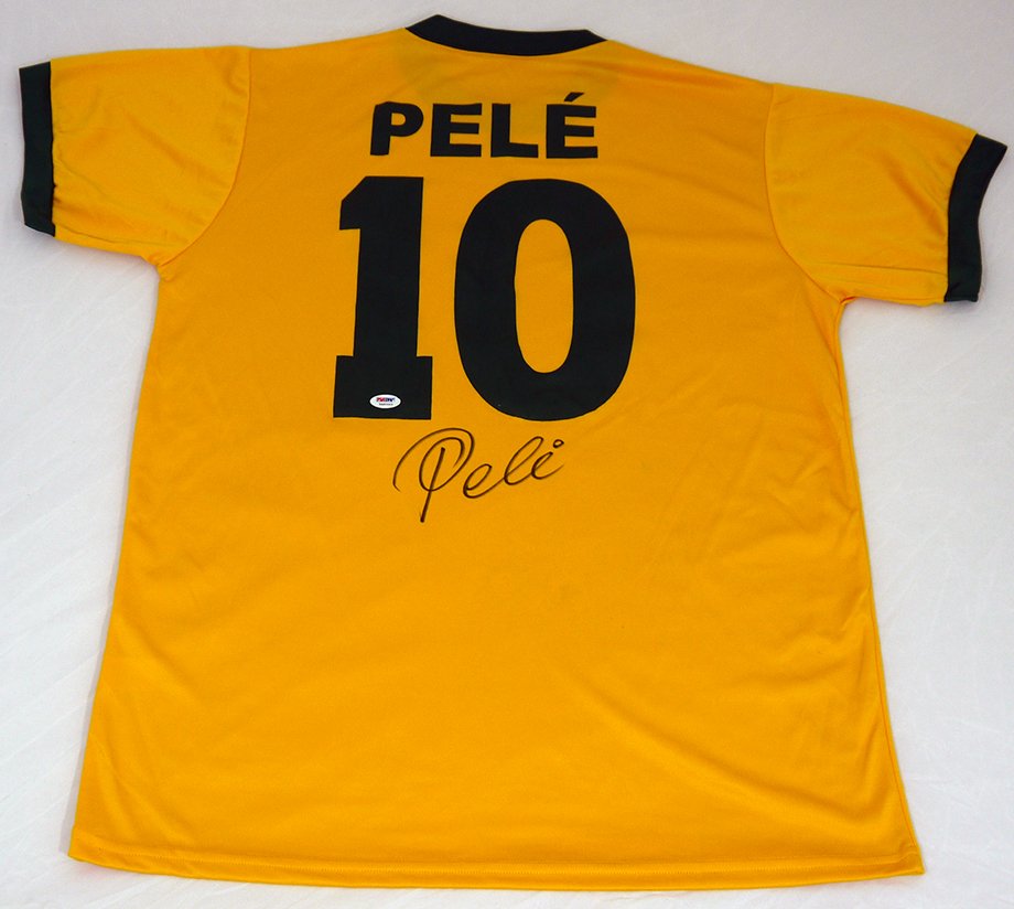 Pele Signed Brazilian Custom Jersey - POA (1 of 4)