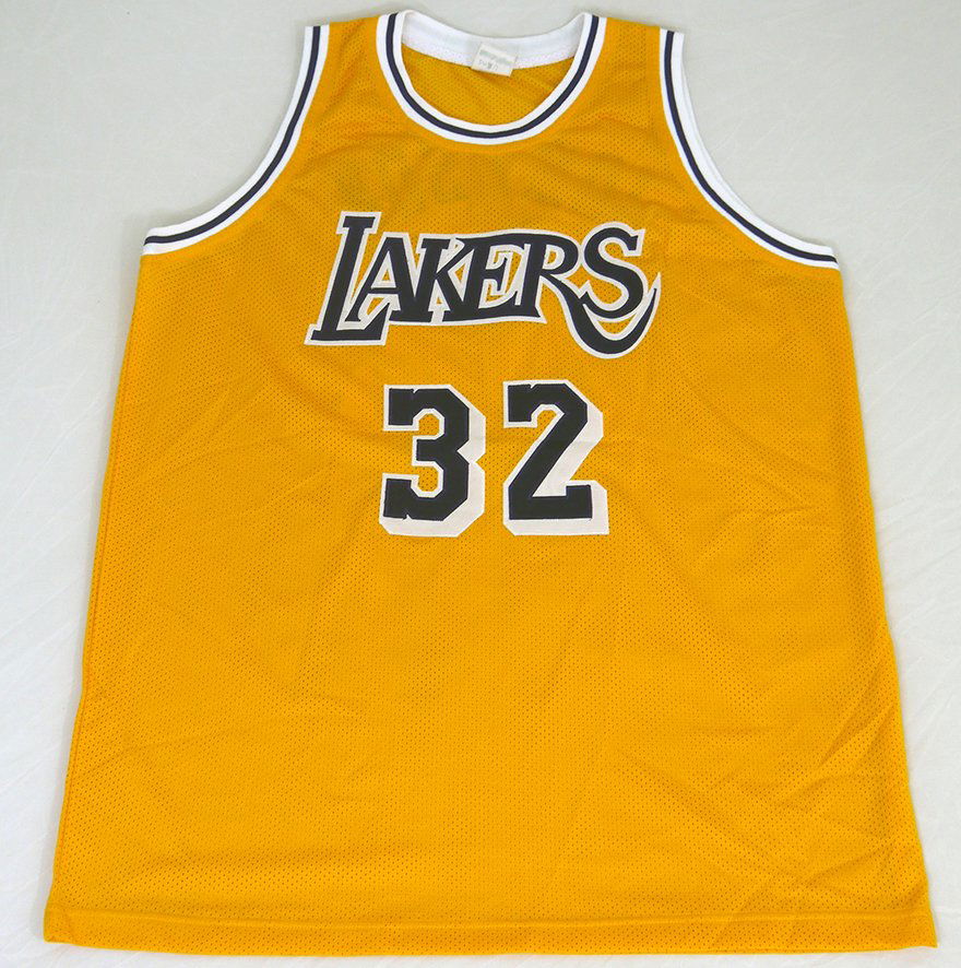 Magic Johnson " 3x MVP " Signed Lakers Jersey (1 of 3)