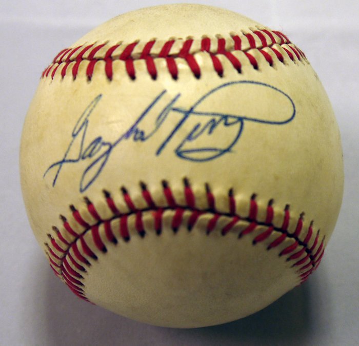 Gaylord Perry Game Used and Signed - Authenticated PSA (1 of 3)