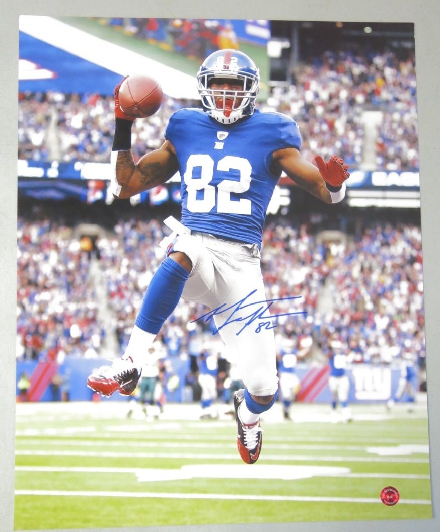 NY Signed Mario Manningham Signed 16x20 Photo: NY Signed Mario Manningham Signed 16x20 Photo - AUTHENTICATED