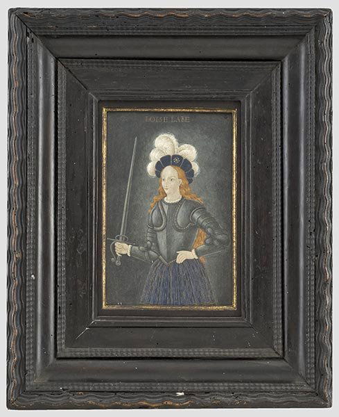 Portrait der Louise Labé (1524 - 1566), (1 of 2)