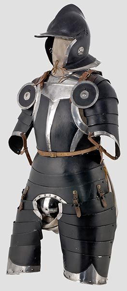 Schwarz-weißer Halbharnisch, (1 of 1)