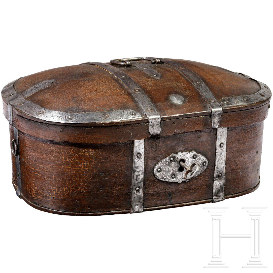 An iron mounted box for travel, Northern Germany, 18th (1 of 3)