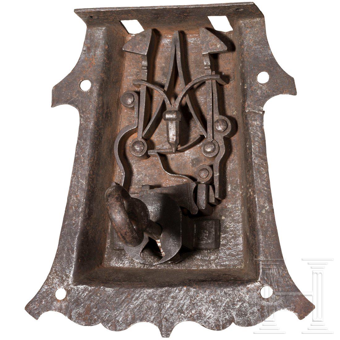 A late-Gothic chest lock, South German, circa 1520-40 (1 of 2)