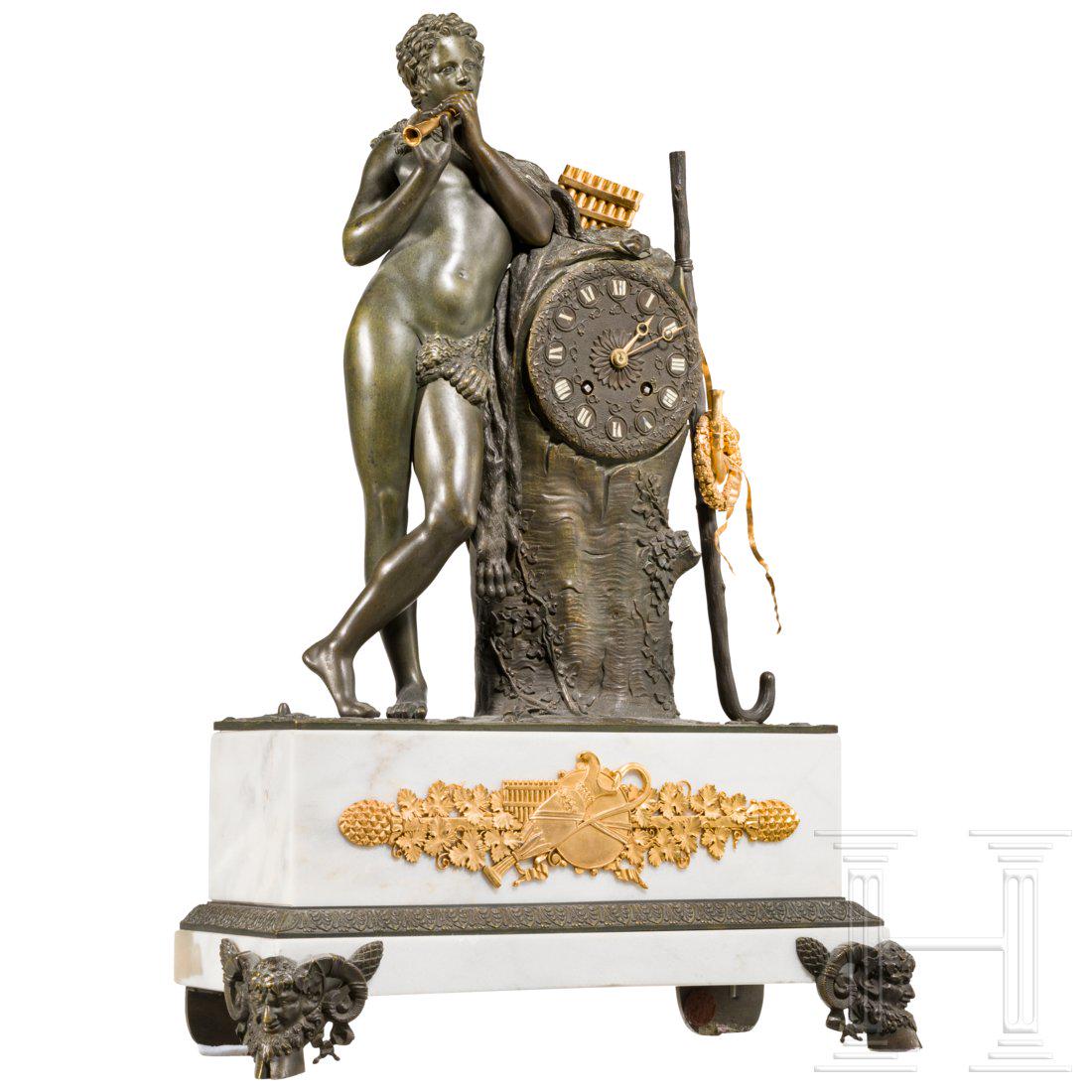 A neo-classical French pendule, 1st half of the 19th (1 of 3)